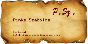 Pinke Szabolcs névjegykártya